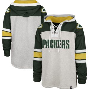 Green Bay Packers Men's Up Pullover Hoodie '47 Gridiron Lace